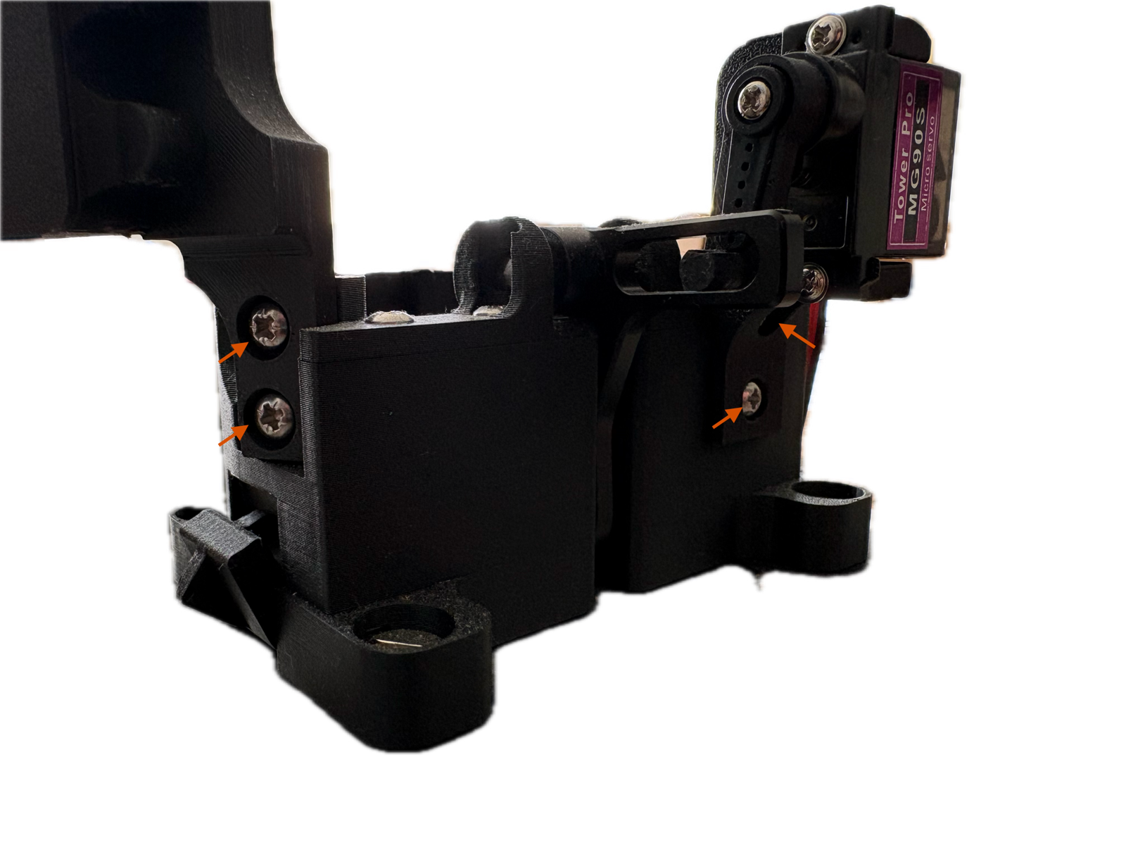 Screws to assemble before first use